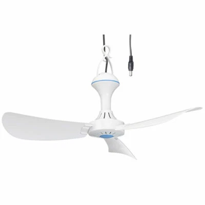 PEARL Mobiler 12-V-Deckenventilator mit Aufhänger, Ø 46 cm, 6 W, 330 U/Min.
