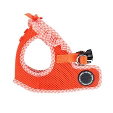 Puppia Dog Harness Vest, Vivien, Orange, Mesh, No Pull Adjustable, XS S M L