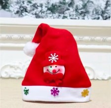 New 3 Pcs Christmas LED Hat Soft Light Up Winter Warm Beanie Kids Cap Xmas Party