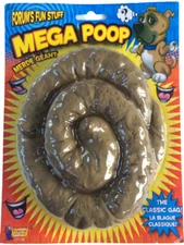 1 MEGA PILE OF FAKE DOG POOP Prank Joke Gag Gift Big Rubber Jumbo Crap Poo Turd