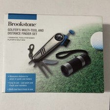Brookstone Golfer's Multi-Tool and Distance Finder Set NEW