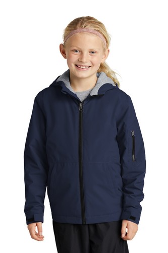 Sport-Tek YST56 Youth 100% Polyester Long Sleeve Waterproof Insulated Jacket