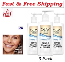 (3 Pack)Olay Cleanse Gentle Foaming Face Cleanser for Sensitive Skin,6.7 Fl Oz