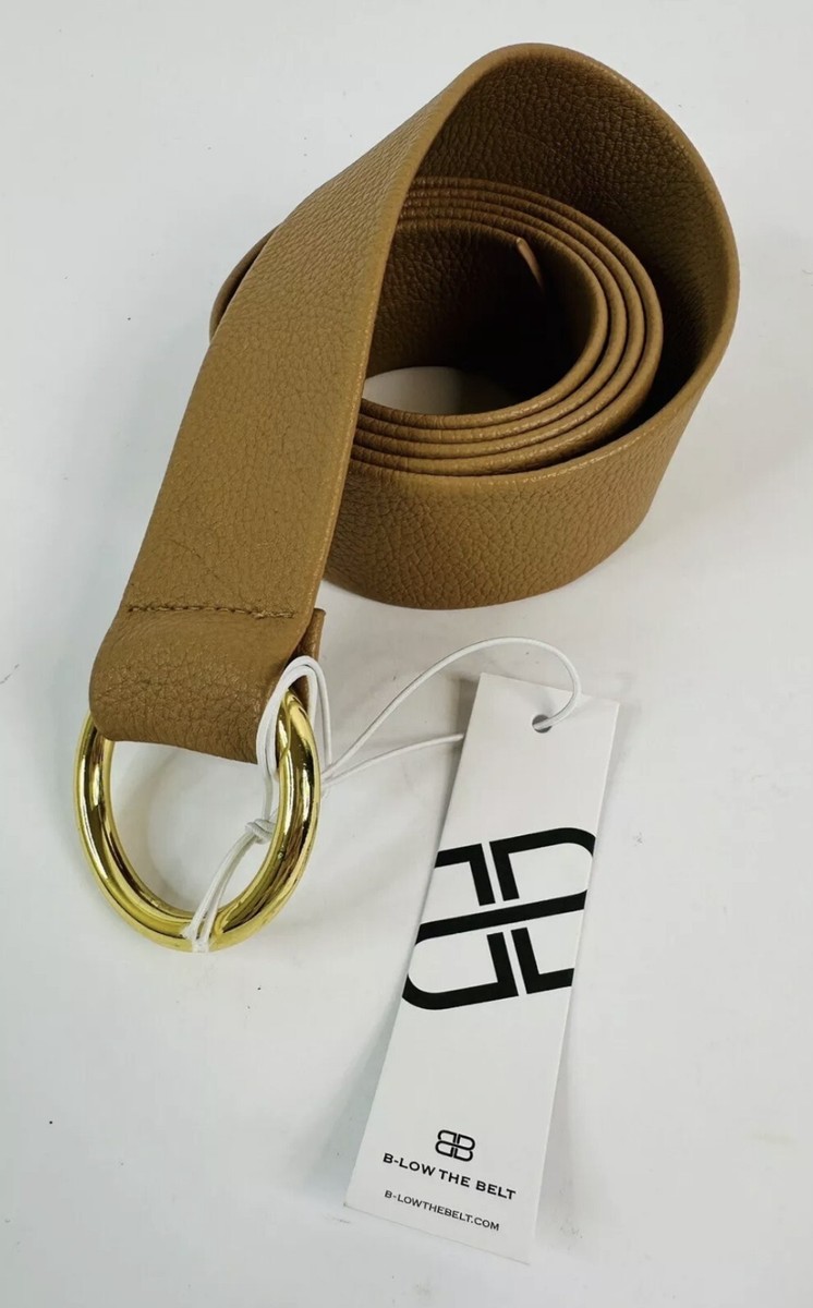 B-Low the Belt synthetic faux leather wrap style belt nude tan goldtone ring O/S B-Low the Belt | Accessories | Blow The Belt Synthetic Faux  main image 3