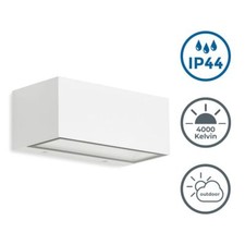 LED Außen-Wandleuchte Lampe Up Down Hauswand Fassade Bad Strahler 12W weiß IP44