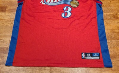 Vintage Allen Iverson Philadelphia 76ers Sixers Reebok Jersey Sz