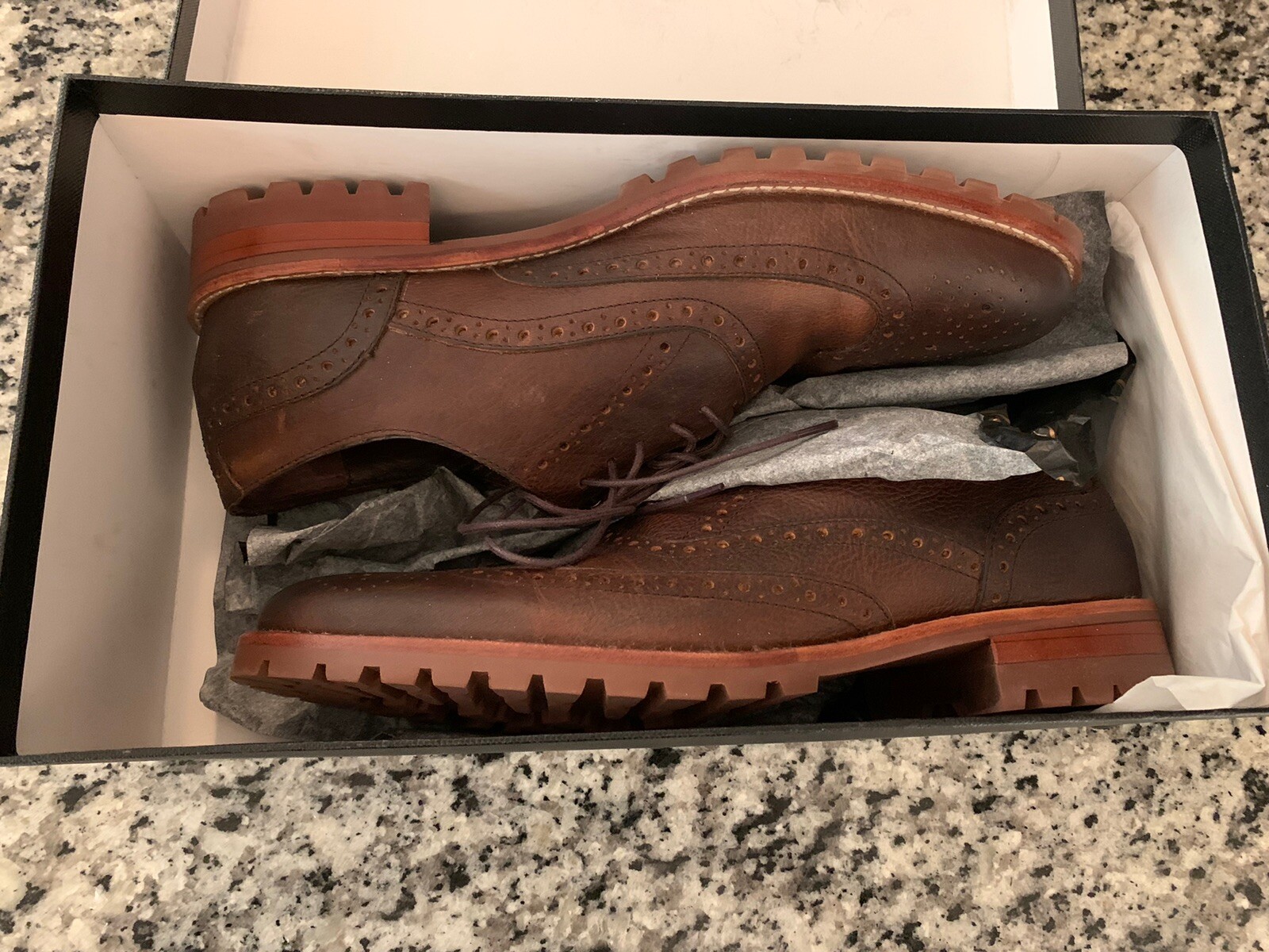 SAOLA Marco Vittorio taglia 9 5 marrone nuovo senza etichette fuori scatola