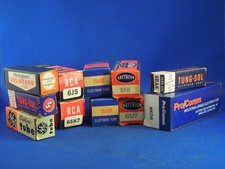 11 Vintage Mixed Electric Radio Television Electron Tube Empty Boxes