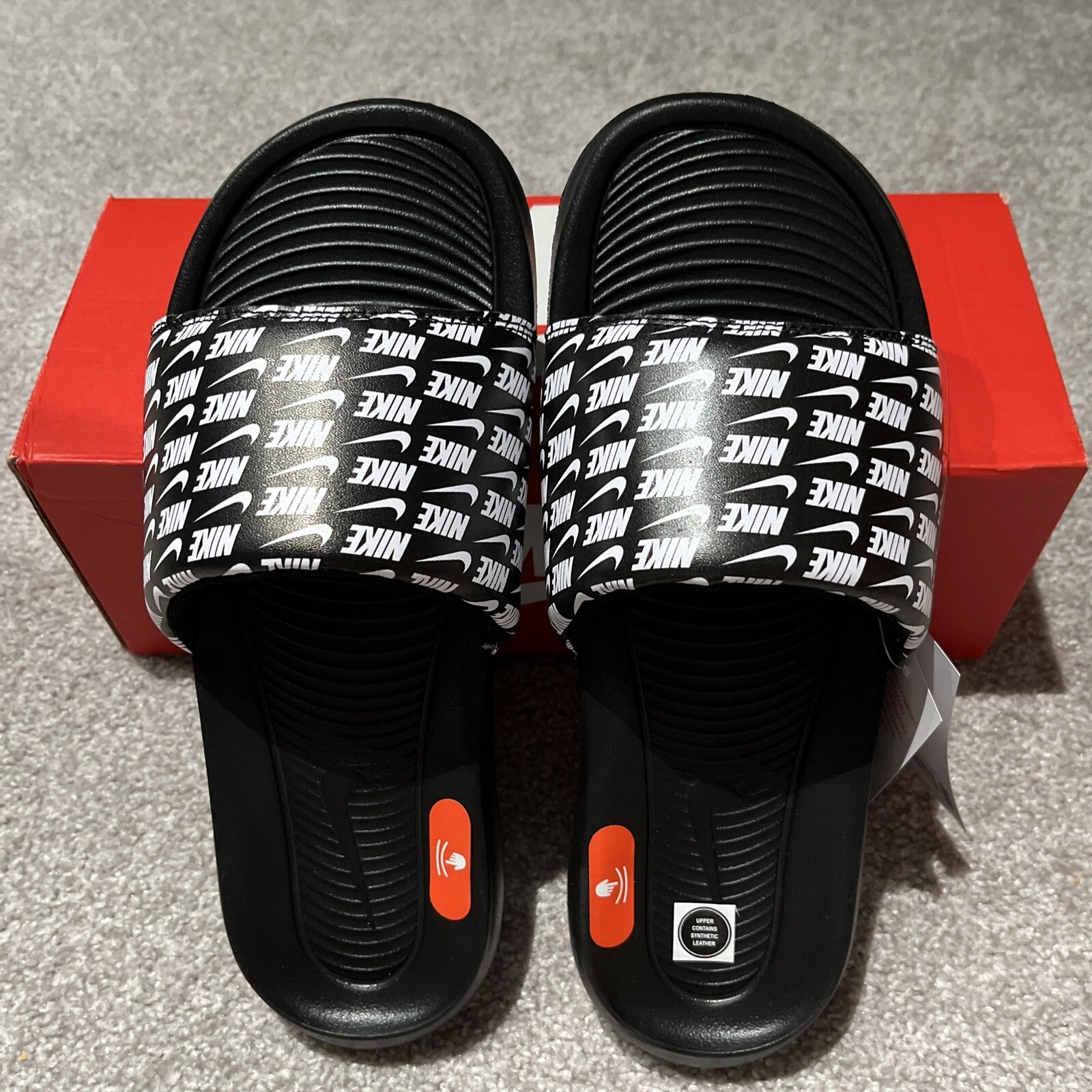 Sandali Nike Uomo Victori One Print Slides CN9678 006 Nuovi Taglia 8
