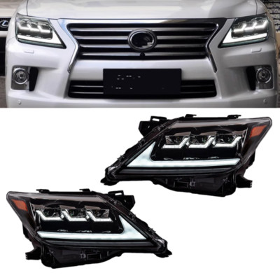 1 Paar LED DRL Sequential Turn Scheinwerfer Montage für Lexus LX570 2013-2015