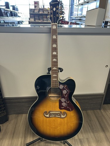 Epiphone J-200EC Studio Acoustic Electric Guitar with Hard Case