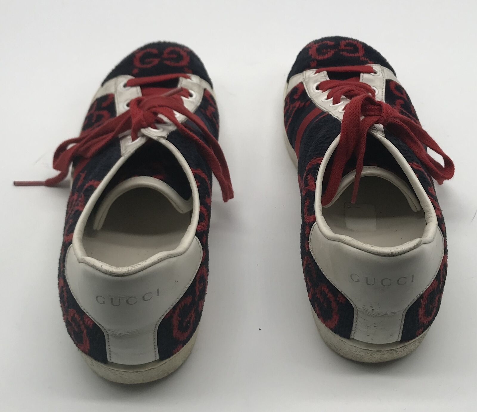 Gucci blue red ace gg terry cloths sneakers sz 38… - image 4