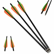 Fiber Glass Crossbow Bolts Arrows Flat Nock  for Archery Outdoor Hunting 14"-18"