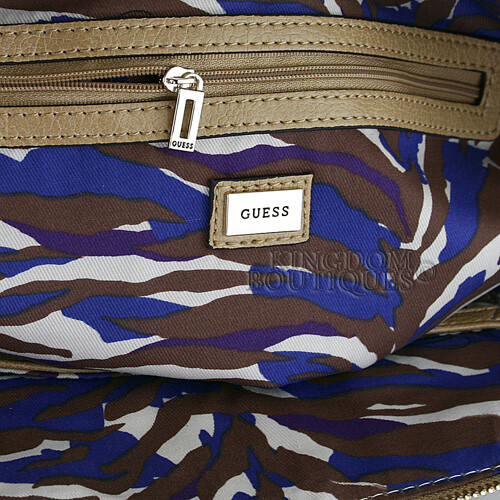 Sac à Main GUESS Edna Bandoulière - Camel, Logo Bronzé - Neuf Avec étiquettes