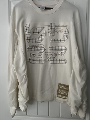 Disney Parks Star Command Buzz Lightyear Sweatshirt Beige Sweater Size XL