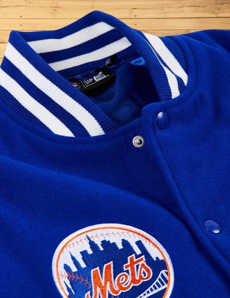 Royal Blue Me-ts Wool Varsity Jacket