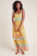 Farm Rio for Anthropologie Anjou Maxi Dress Size 2 $240