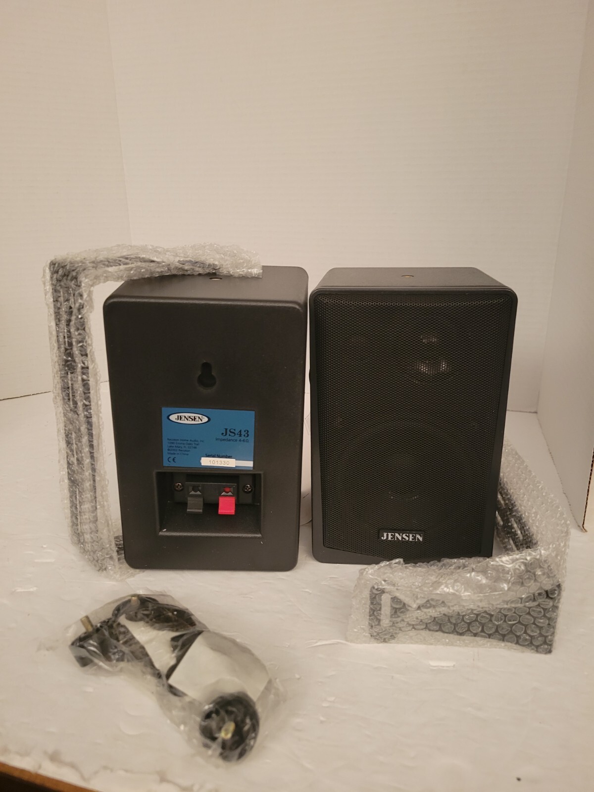 2 Jensen 4" 3 Way Indoor/Outdoor Speakers JS43 eBay