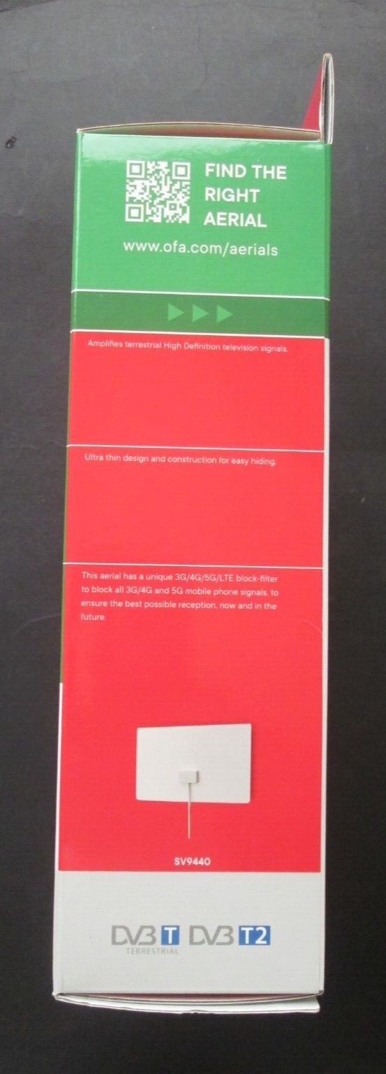 ONE FOR ALL INDOOR TV AERIAL SV9440 Amplified HDTV Indoor Aerial