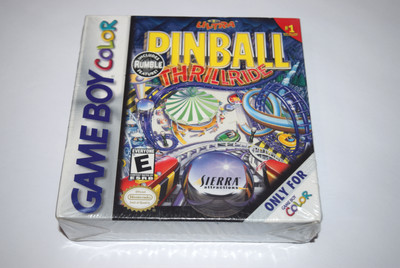 3D Ultra Pinball Thrillride Nintendo Game Boy Color New in H-Seam Shrinkwrap Box