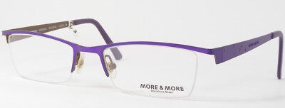 MORE & MORE 50334 970 Purple UNIQUE RARE EYEGLASSES GLASSES 50-18-135 Germany