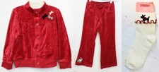 2008 Gymboree Holiday Friends 3Pc Outfit sz 5 NWT Top Pants Socks Red Velvet Dog