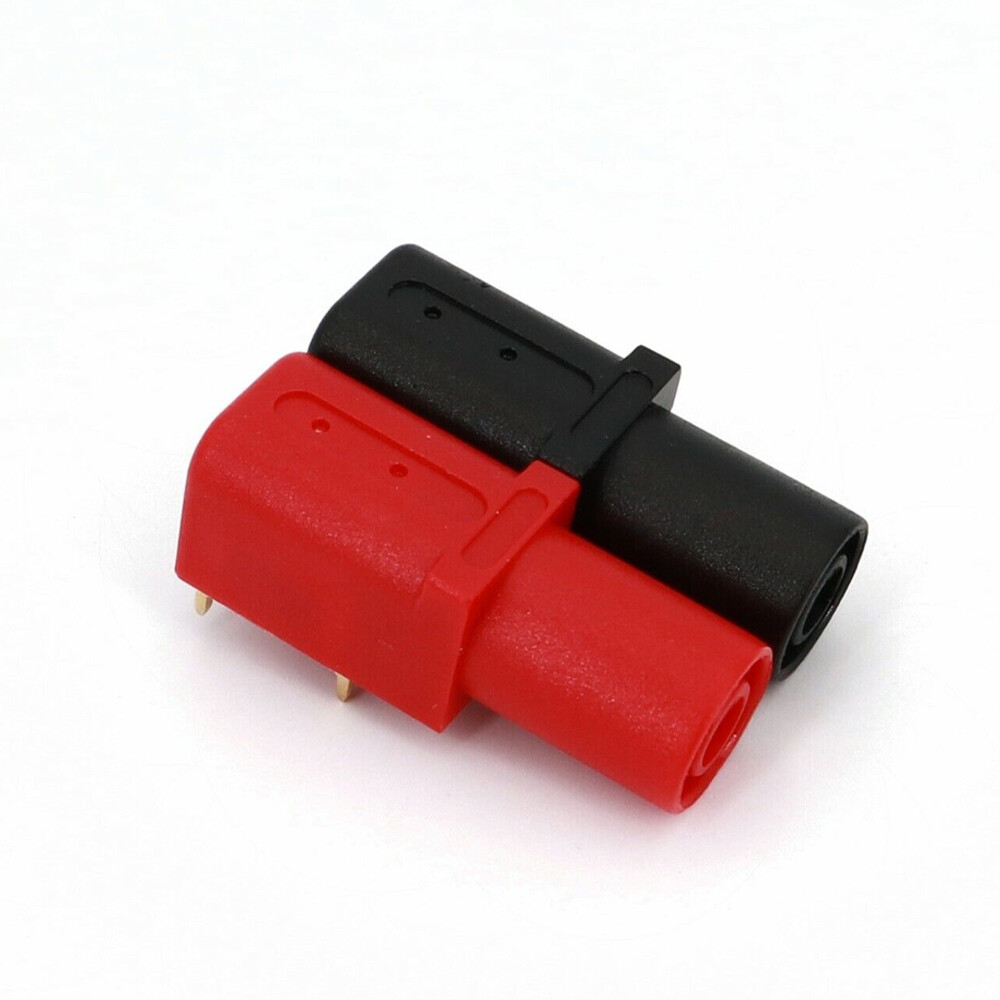 100Pairs Right Angle PCB Banana Socket Gold-Plated 4mm Safety Jack Banana Socket