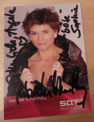 Gabrielle Scharnitzky - Autogrammkarte - Verliebt in Berlin -
