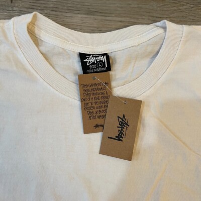 New Stussy 1st Venus Pigment Dyed Tee T-Shirt Natural Cream Color