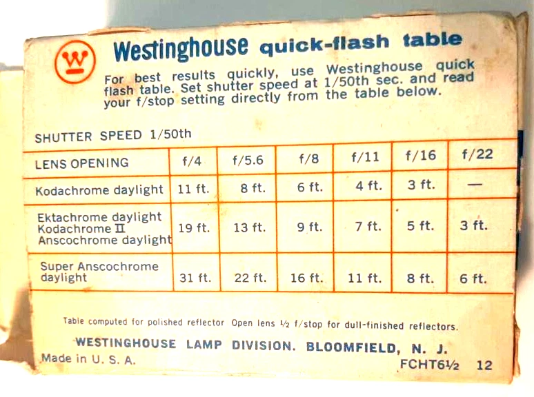 Paquete de bombillas flash Westinghouse M2B en caja Foto 2 de 3