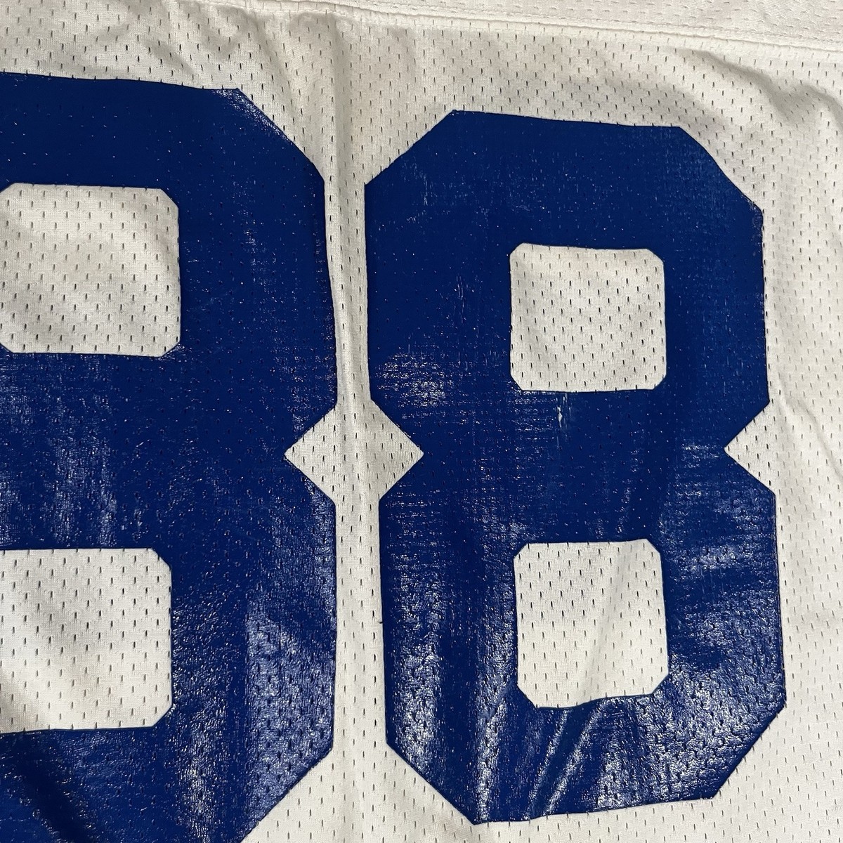 ⭐︎Champion Vintage フットボールユニフォームmade in US Vintage Champion #80 Football Jersey Sz M White USA Screened