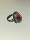 Vintage 925 Sterling Silver Red Tiger's Eye Pon Ring Size 6.5 Estate Find Wowza!
