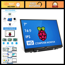 7" Portable HDMI Monitor 800x480 IPS LCD Display for Raspberry Pi 5/4/3/2/Zero,