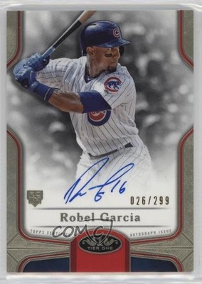 2020 Topps Tier One Break Out 26/299 Robel Garcia #BOA-RGA Rookie Auto RC 6fs