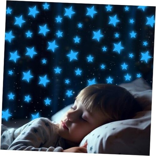 Glow in Dark Stars Stickers for Ceiling Kids Room Decor 3 Sheets Moon Wall