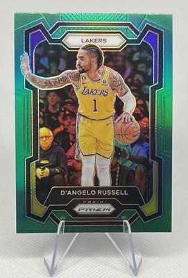 2023-24 Panini Prizm D'Angelo Russell Green Prizm #111 Los Angeles Lakers