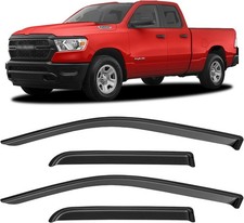 Window Visors Rain Guards for 2019-2025 Dodge Ram 1500 Quad Cab New Body Style 