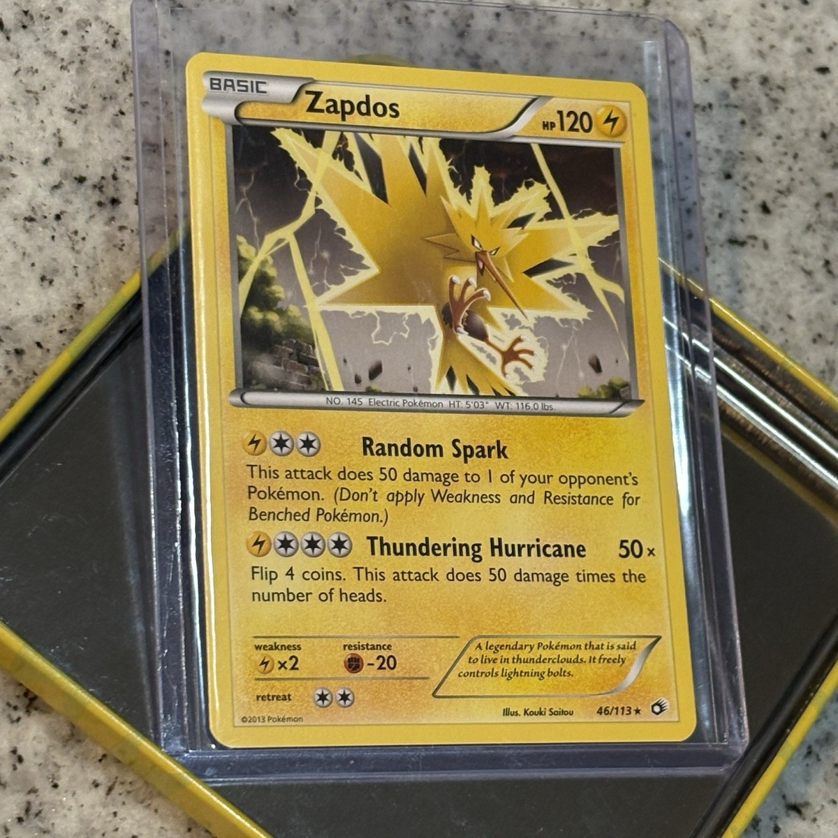 Zapdos 46/113 MINT Pokémon TCG Card | LEGENDARY BIRD | 2013