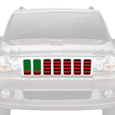 For Jeep Wrangler 18-25 Dirty Acres 1-Pc Juneteenth Style Perforated Main Grille