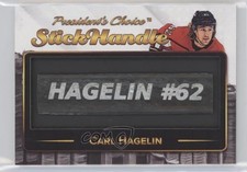 2021-22 President's Choice Game Used Stick Handle 1/1 Carl Hagelin 5ui