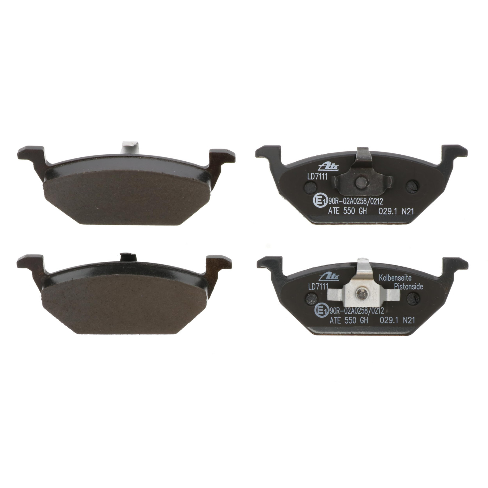 ATE 13.0470-7111.2 - front axle - disc brake pad set, 1 piece...