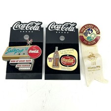 Vintage Coca Cola Pin Lot 1996 Atlanta Olympics Pin Society Soda Fountain Sign