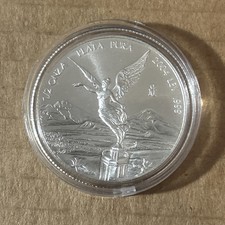 2004 1/2 oz Mexico Silver Libertad Coin ~ BU in Capsule