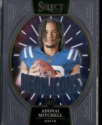 2024 Panini Select #9 Adonai Mitchell Neon Icons
