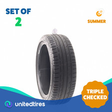 Set Of 2 Used 20545r17 Bridgestone Potenza S001 84w - 6.532
