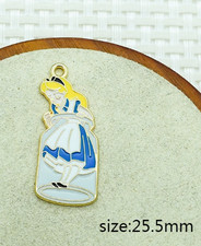 40pcs cartoon princess Metal Charm DIY earrings Pendant Necklace Jewelry Making