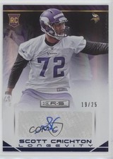 2014 Rookies & Stars Longevity Sapphire Signatures 19/25 Scott Crichton Auto 0b2