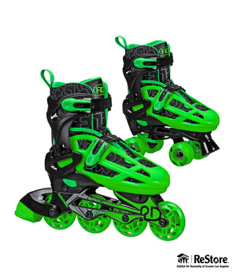 Roller Derby 2-in-1 Incline + Quad Combo - Size 12-2