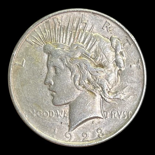 1923-D Peace Silver Dollar, XF+