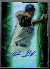 2014 Bowman Sterling Prospect Green Refractors #BSPAFG Foster Griffin Auto /125